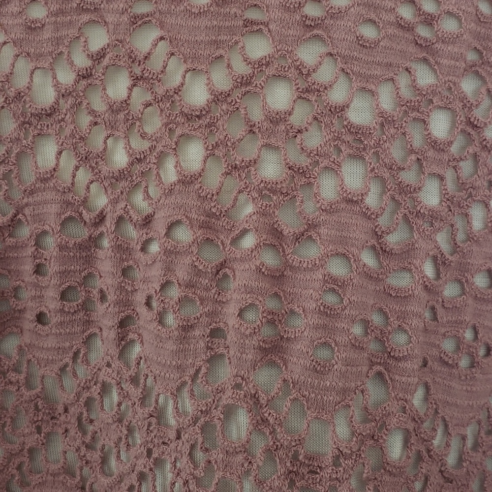 Anthropologie Deletta Tank Top Lilac Eyelet sz M - Picture 2 of 6